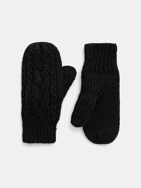 Eisbar rękawiczki z dodatkiem wełny Afra Mittens kolor czarny E80135 - zdjęcie produktu nr 1