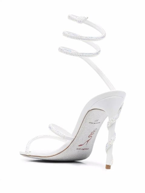 René Caovilla 120mm Cecile rhinestone sandals - White - zdjęcie produktu nr 2