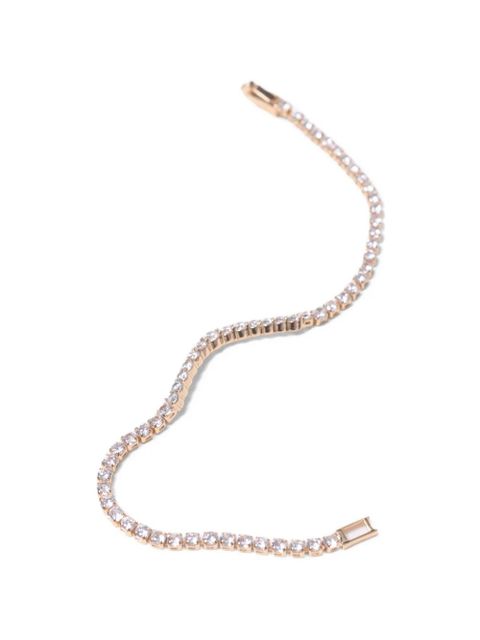 Maje crystal-embellished tennis bracelet - Gold