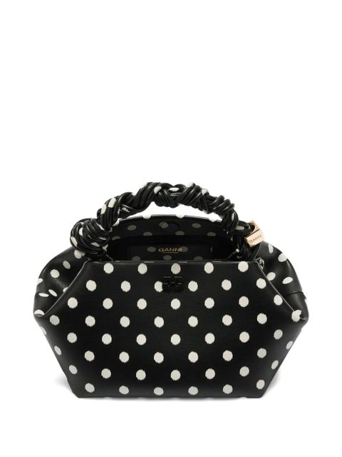 GANNI polka dot-print tote bag - Black - zdjęcie produktu nr 2