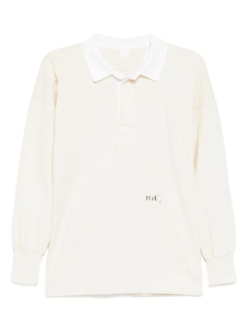 Maison Margiela cotton long-sleeves top - Neutrals - zdjęcie produktu nr 1