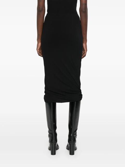 Jil Sander crepe midi skirt - Black