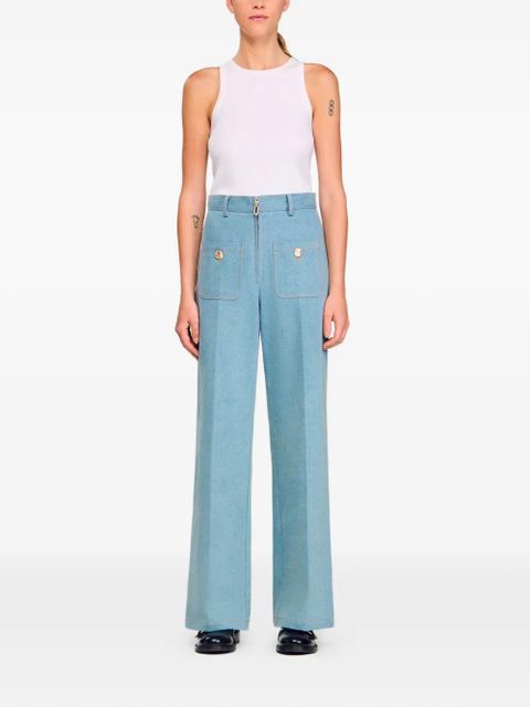 SANDRO wide-leg jeans - Blue