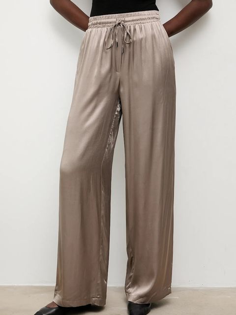 Answear.LAB spodnie damskie kolor szary szerokie high waist - zdjęcie produktu nr 1