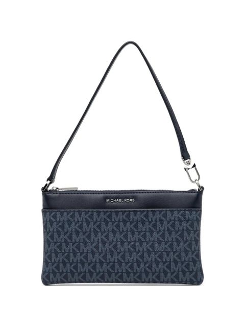 Michael Kors Jet Set Medium Signature Logo Convertible Wristlet - Blue - zdjęcie produktu nr 1