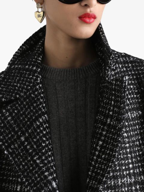 Dolce & Gabbana check-pattern double-breasted jacket - Grey