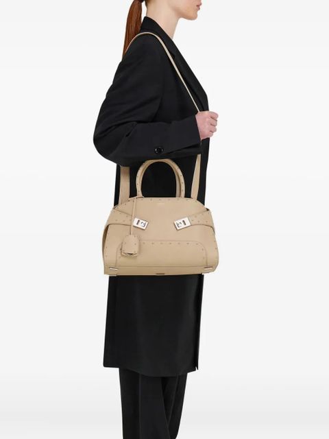 Ferragamo stud-embellished structured tote bag - Neutrals - zdjęcie produktu nr 2
