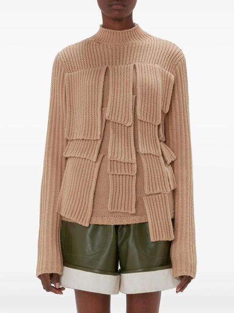 JW Anderson panelled ribbed jumper - Neutrals - zdjęcie produktu nr 2