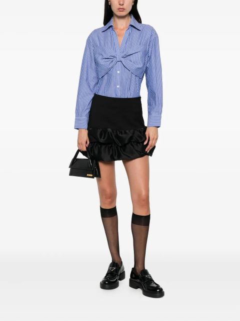 SANDRO bow-detail shirt - Blue - zdjęcie produktu nr 2