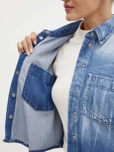 BOSS Orange koszula jeansowa