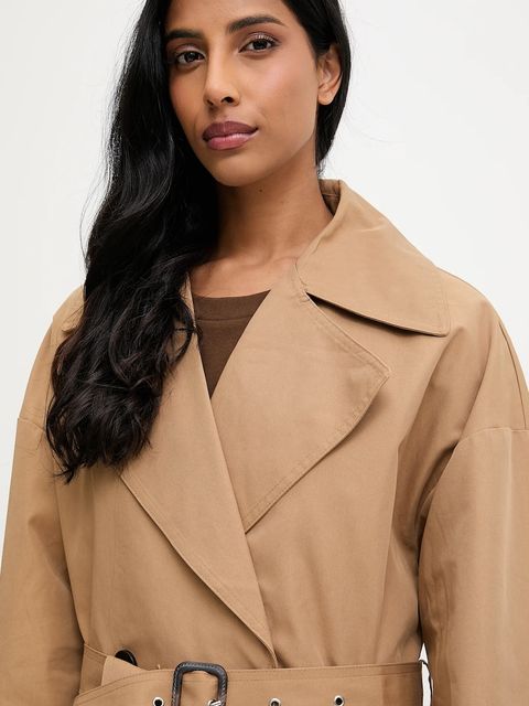 Answear.LAB trencz kolor beżowy