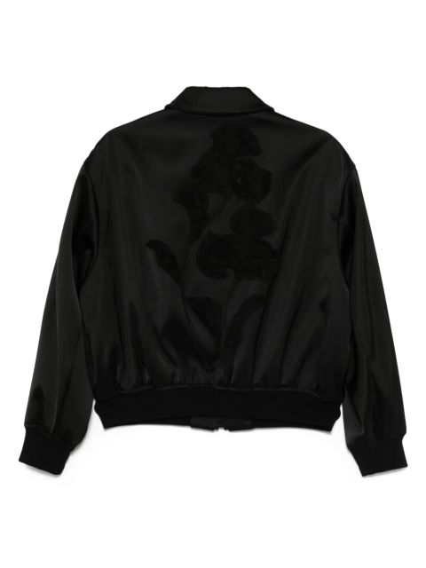 Jil Sander duchess-satin jacket - Black