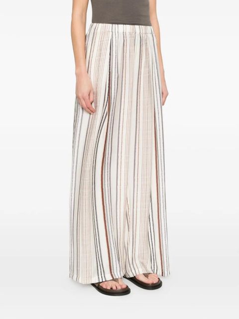 Eleh striped-pattern trousers - Neutrals