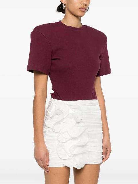 Magda Butrym fine-ribbed bodysuit - Red