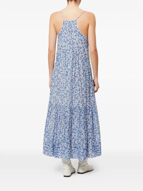 MARANT ÉTOILE Sabba floral tiered dress - Blue