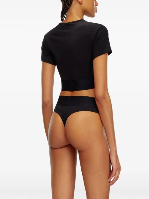 Diesel logo-print cotton T-shirt - Black