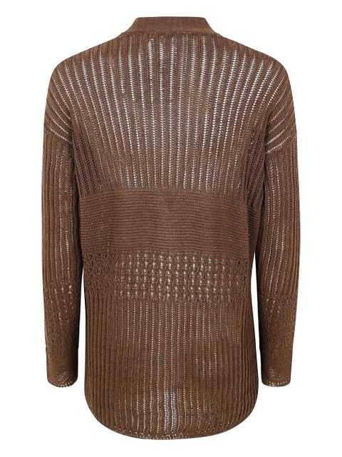 Max Mara open-knit cardigan - Brown - zdjęcie produktu nr 2