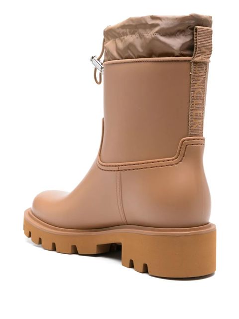 Moncler Kickstream rain boots - Brown
