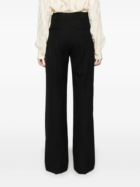Chloé wool grain-de-poudre trousers - Black