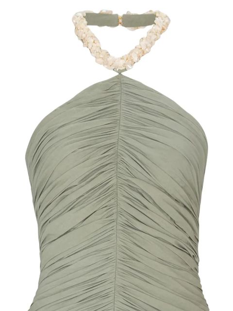 Balmain draped mini dress - Green - zdjęcie produktu nr 2