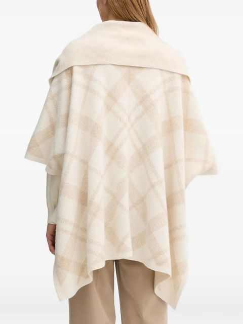 Barbour Vienna plaid button cape - Neutrals