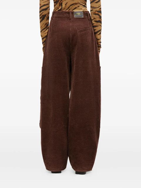 GANNI corduroy pocket trousers - Brown
