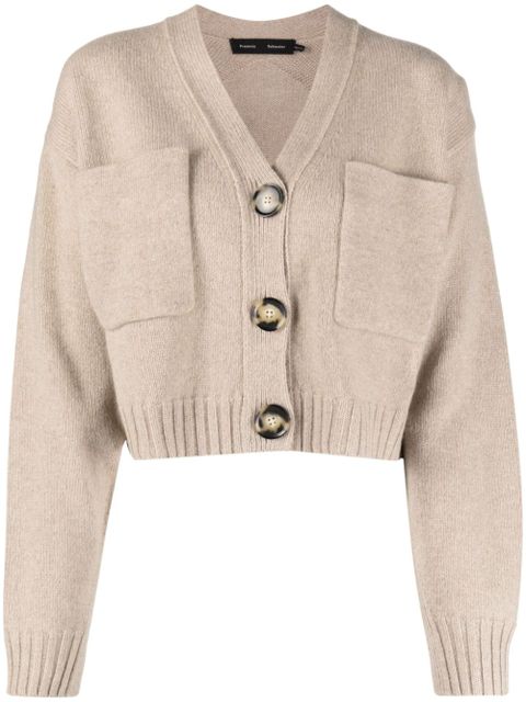 Proenza Schouler Sofia cropped cardigan - Neutrals