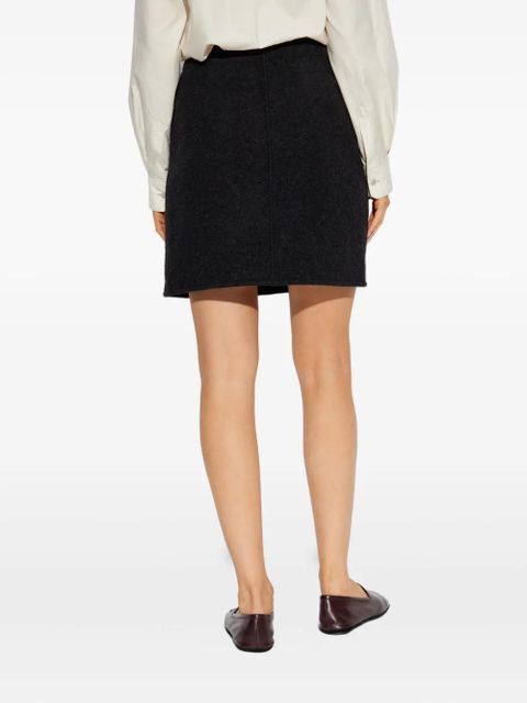 LEMAIRE wrap mini skirt - Black