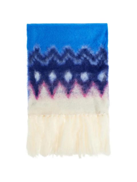 ISABEL MARANT fringed scarf - Blue - zdjęcie produktu nr 1