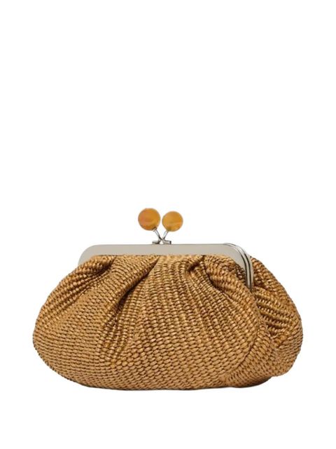 Weekend Max Mara small Pasticcino woven raffia-effect sphere tote bag - Neutrals - zdjęcie produktu nr 2