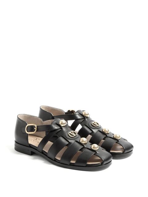Valentino Garavani 20mm VLogo Signature fisherman sandals - Black
