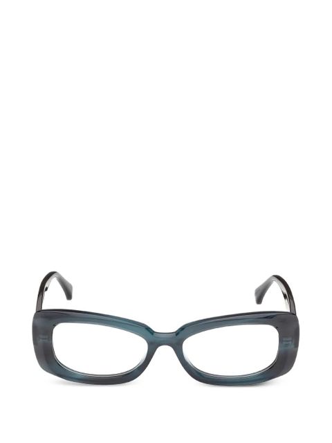 Max Mara Eyewear rectangle-frame glasses - Blue - zdjęcie produktu nr 1