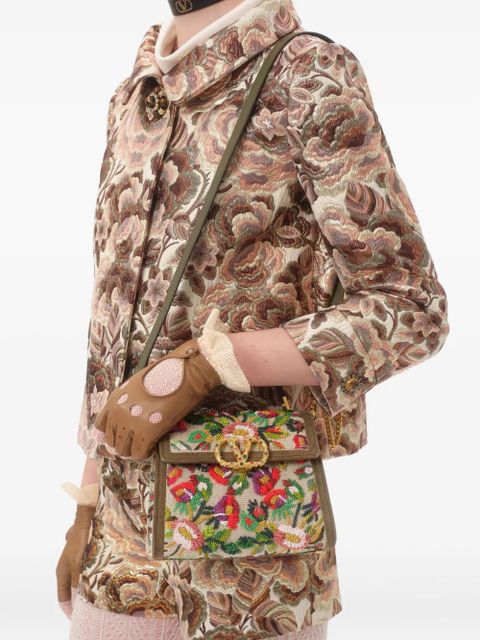 Valentino Garavani VSling embroidered mini bag - Neutrals