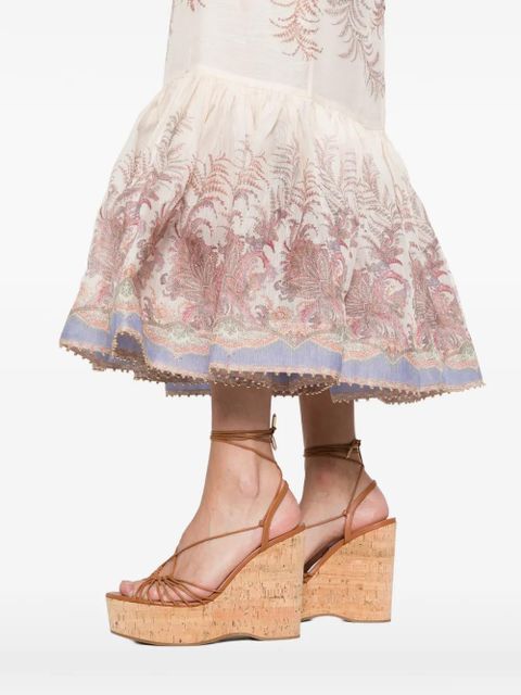ZIMMERMANN paisley midi dress - Neutrals