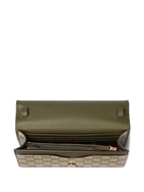 Gucci GG Emblem chain wallet - Neutrals