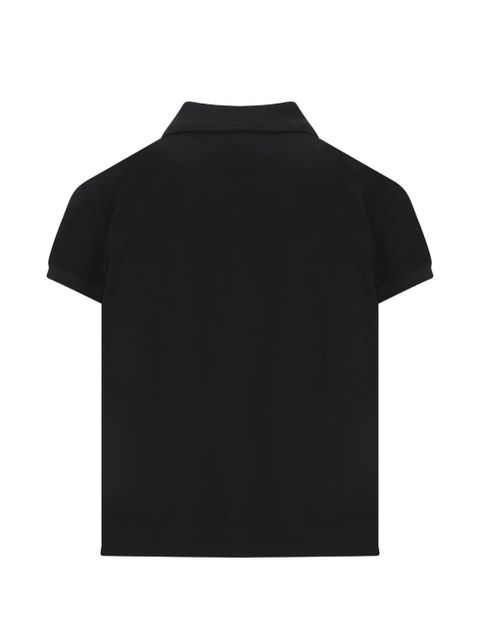 Balenciaga logo-embroidery polo shirt - Black