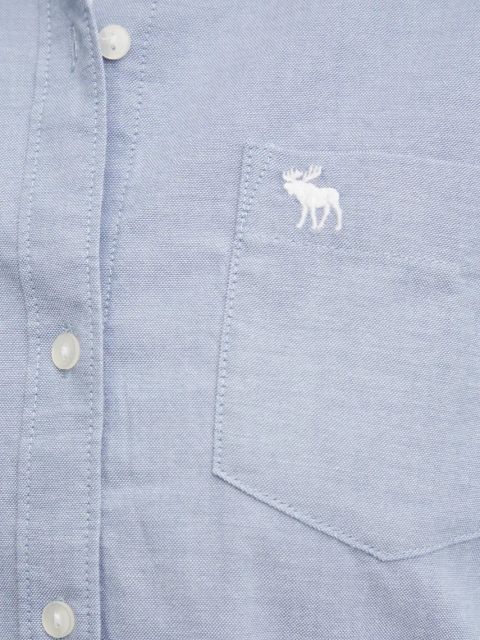 Abercrombie & Fitch koszula damska kolor niebieski regular z kołnierzykiem klasycznym KI140-4429