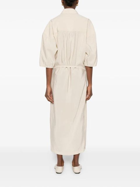 LEMAIRE asymmetrical shirt dress - Neutrals