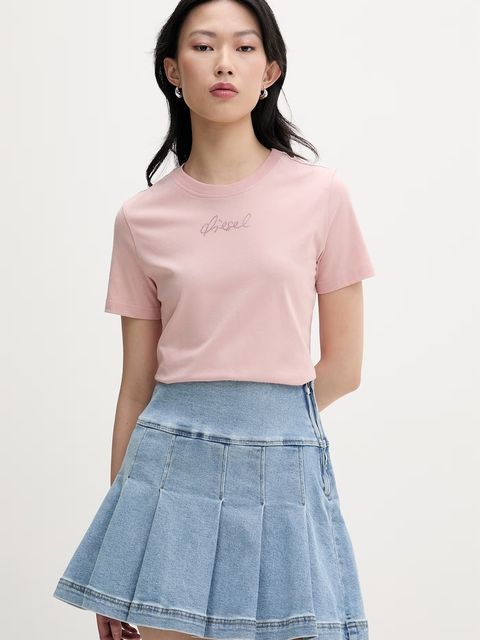 Diesel t-shirt basic damski bawełniany T-REG-S2 - zdjęcie produktu nr 2