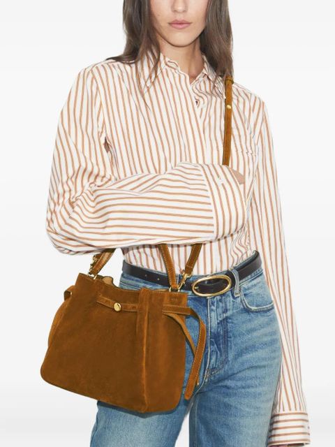 Tory Burch Romy suede bucket bag - Brown - zdjęcie produktu nr 2