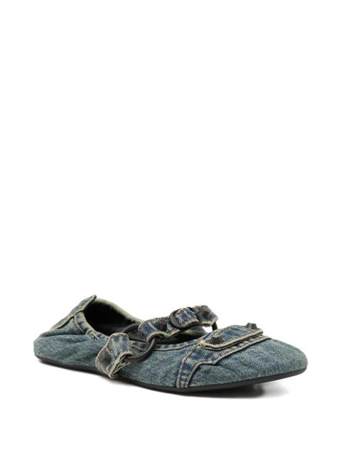 Balenciaga City ballet flats - Blue