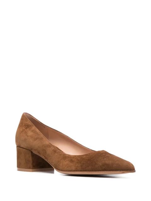 Gianvito Rossi Piper 40mm suede pumps - Brown - zdjęcie produktu nr 2