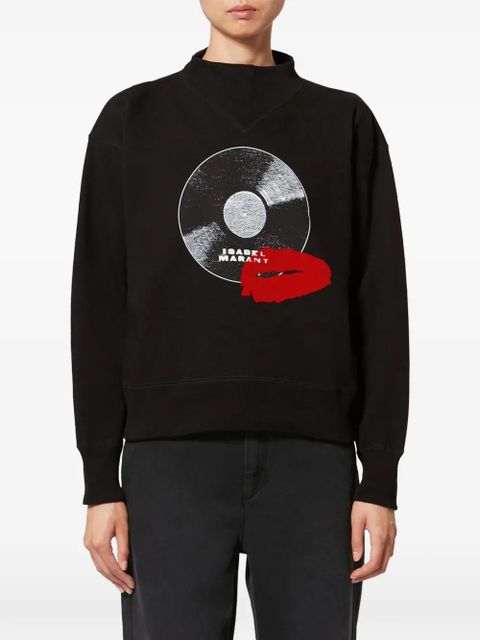 ISABEL MARANT Mylan graphic-print sweatshirt - Black