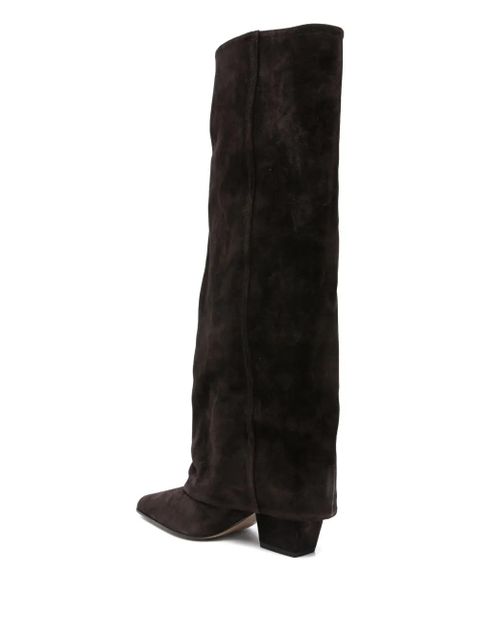 Paris Texas pointed-toe knee-high boots - Brown