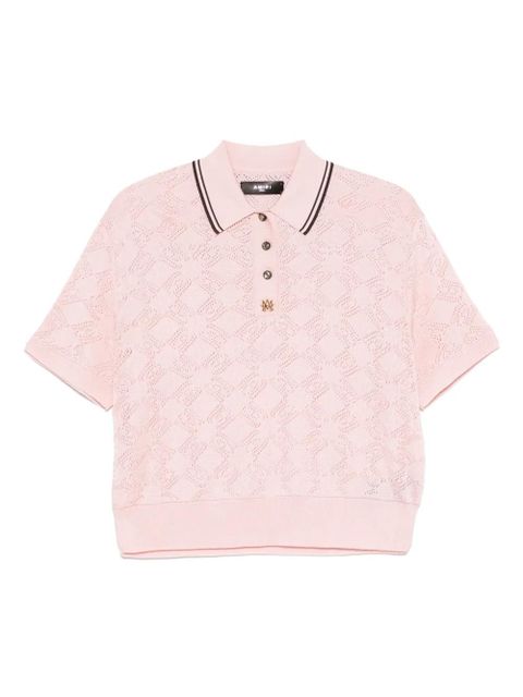 AMIRI MA Quad polo top - Pink - zdjęcie produktu nr 1