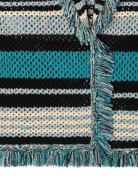 Alanui Ocean Stripes fringed cardigan - Blue - zdjęcie produktu nr 2