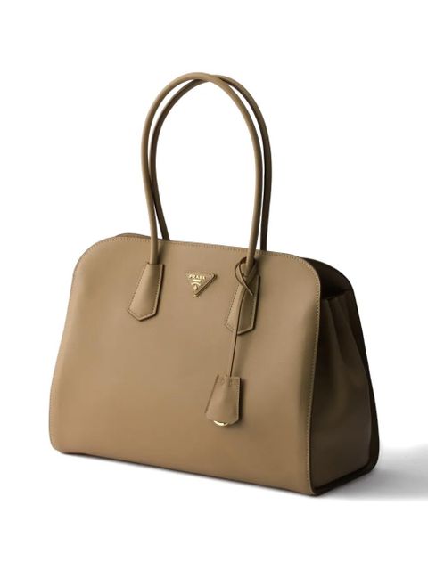 Prada large leather tote bag - Neutrals - zdjęcie produktu nr 1