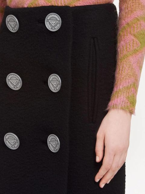Prada button-detail midi skirt - Black