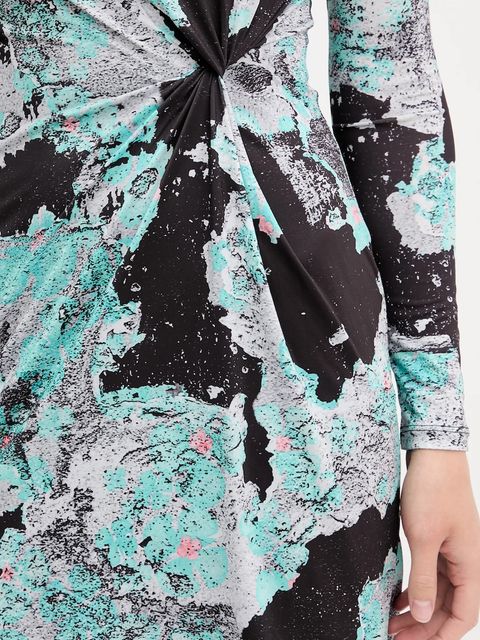 Desigual sukienka WALL LACROIX kolor czarny mini rozkloszowana 25WWVK09