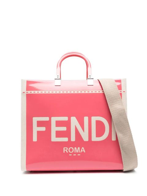 FENDI logo-print tote bag - Pink - zdjęcie produktu nr 1